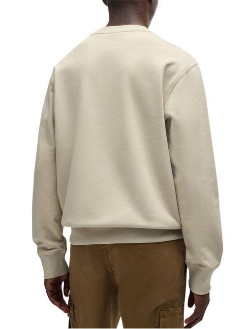 Felpa uomo beige in cotone Boss Orange | 50514541271